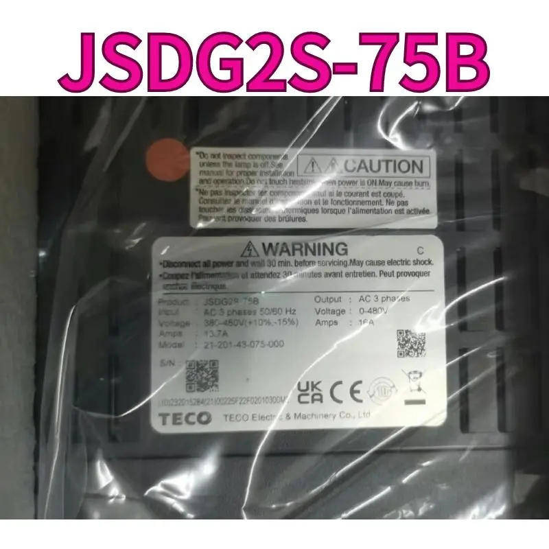 The brand new JSDG2S-75B 380V 5.5KW servo drive comes with a one-year warranty and can be shipped quickly