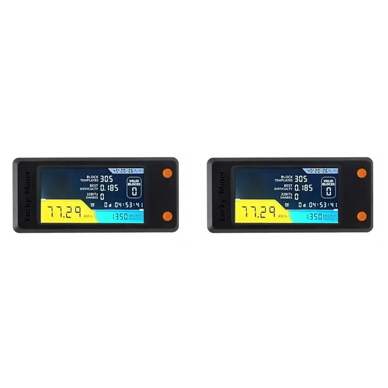 

A74E-2X Nerdminer V2 78KH/S BTC Solo Lottery Miner With LCD Display Bitcoin BTC Crypto Miner ASIC Mining Miner Silent Miner
