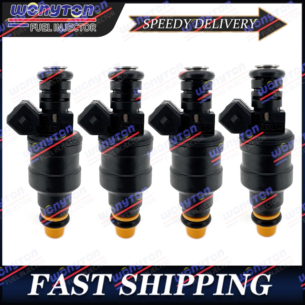 

4Pcs Fuel Injectors 0280150725 For OPEL PEUGEOT VOLVO 760 780 1.8-2.9L