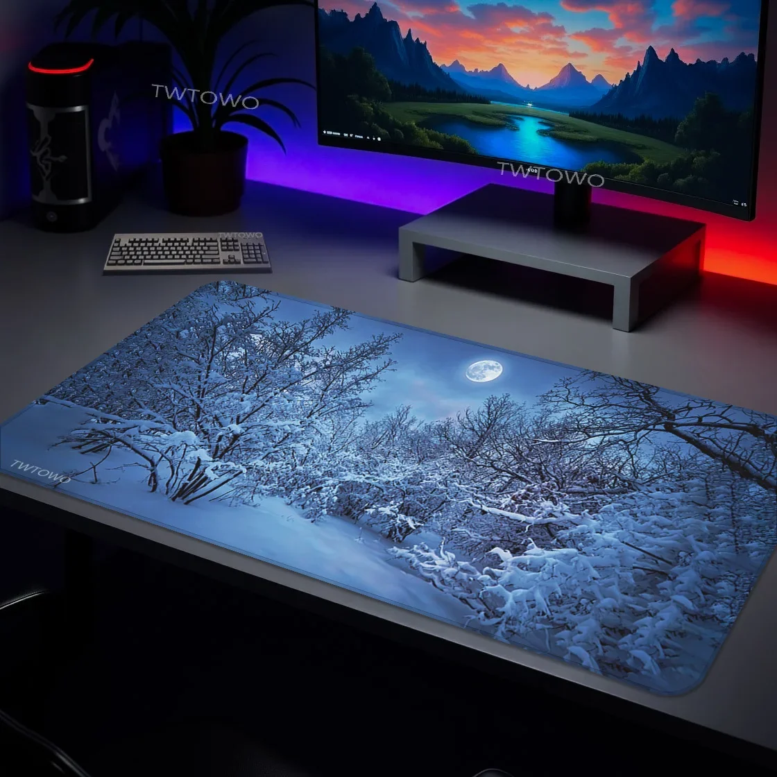 

Коврик для мыши Gaming Moonlit Night printon demand Новый HD Коврик для мыши на заказ XXL Настольные коврики Натуральный каучук Нескользящий коврик для мыши Коврики для мыши