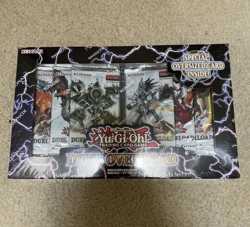 YUGIOH Duel Overload (DUOV ) 1st Edition Box - Factory Sealed with 6 Packs Original Collection Cards EU English Version