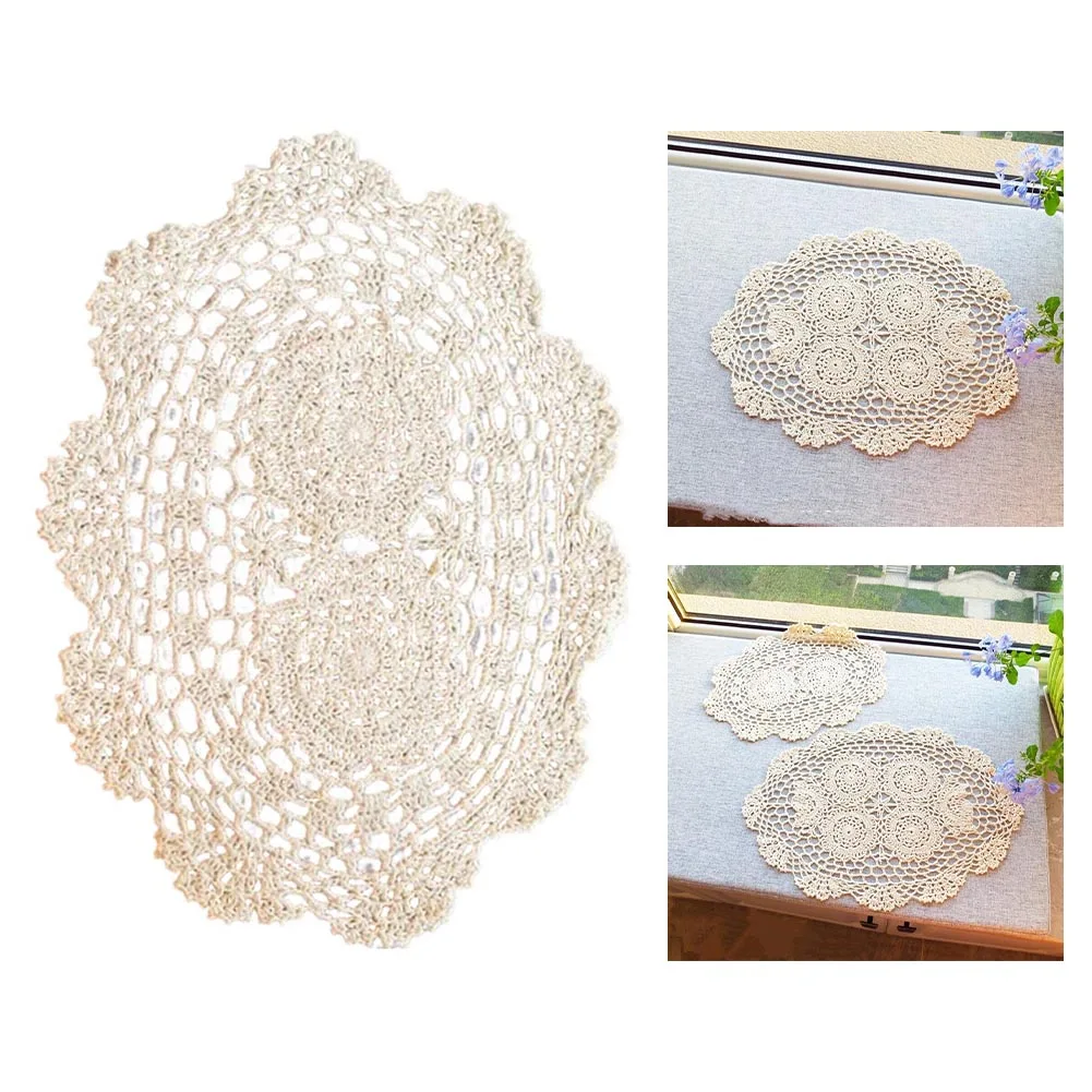 Hand-Crocheted Cotton Placemats: Stylish, Reusable And Clean  Crochet Placemet Handmade Tablecloth Handmade Wedding Event Decor