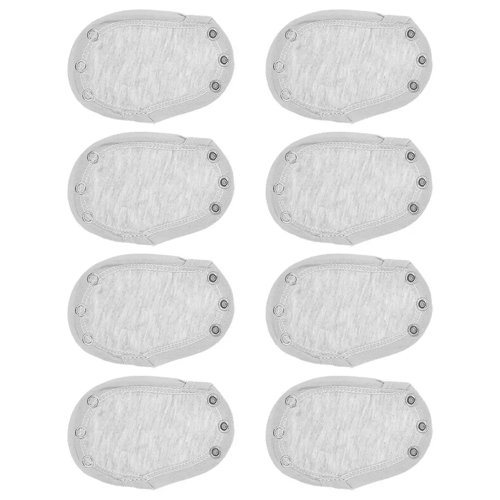 8Pcs Double Layer Baby Bodysuit Extender Soft Cotton Snap Closure for Romper Diaper Lengthening Traveling Camping Bodysuit