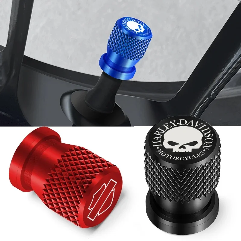 For Harley Davidson Emblem Tire Valve Caps  Universal Aluminum Valve Covers-QMM-G-HARLEY-T-shirt