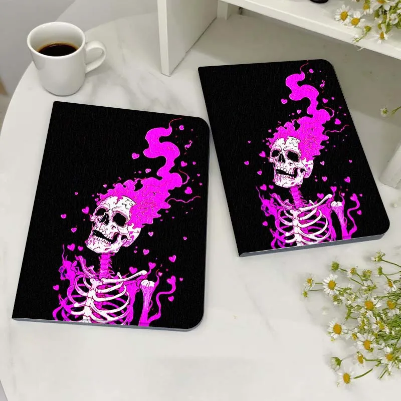

Cartoon Skull Heart Hands Case For Honor MagicPad MatePad M5 8 9 2 3 10 12 X V7 V8 X8 X9 V9 GT X9a GT2 S Air Pro Tablet