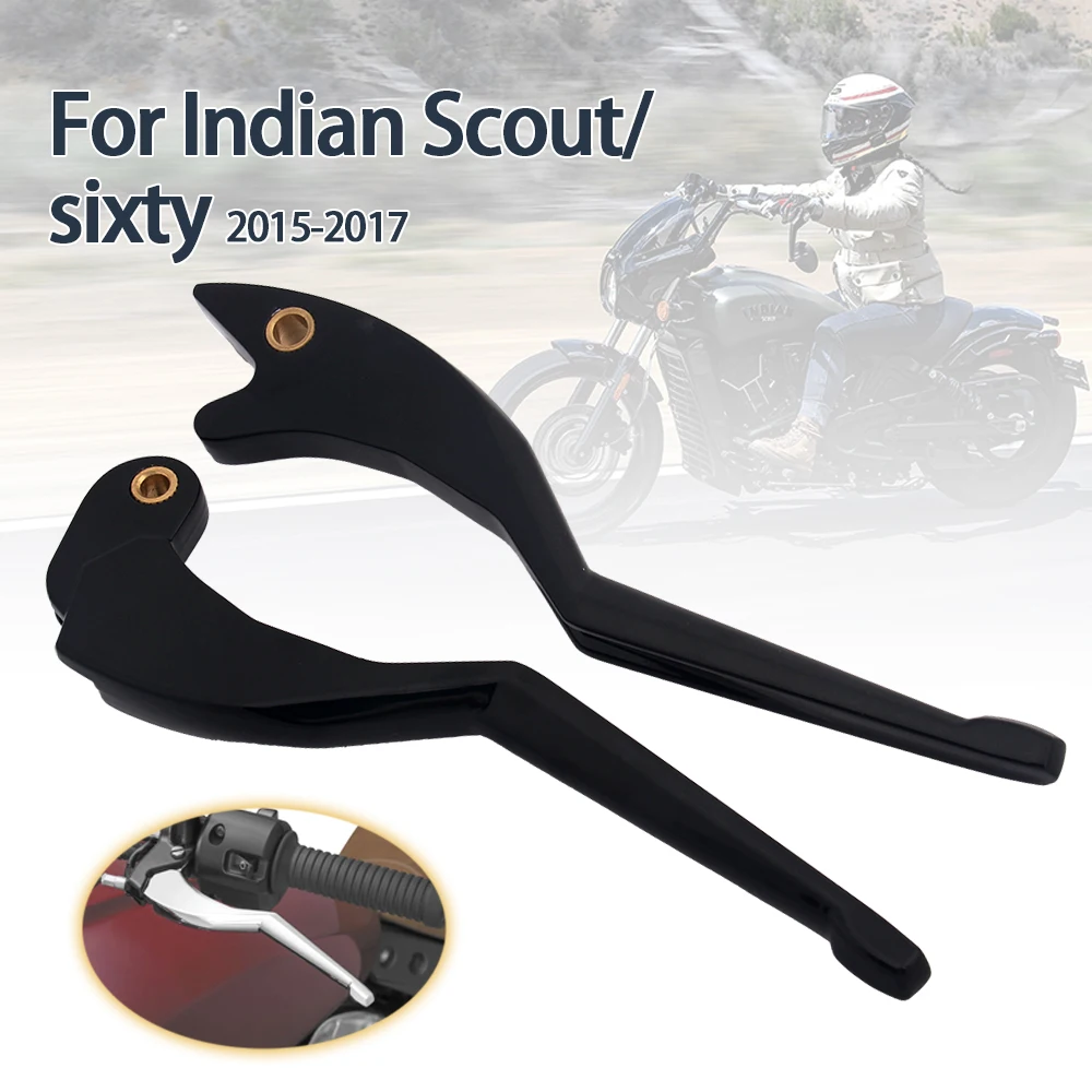 

Подходит для Indian Scout Scout Sixty 2015 2016 2017, мотоциклетные левые и правые тормозные рычаги сцепления, ручки, хромированные, черные