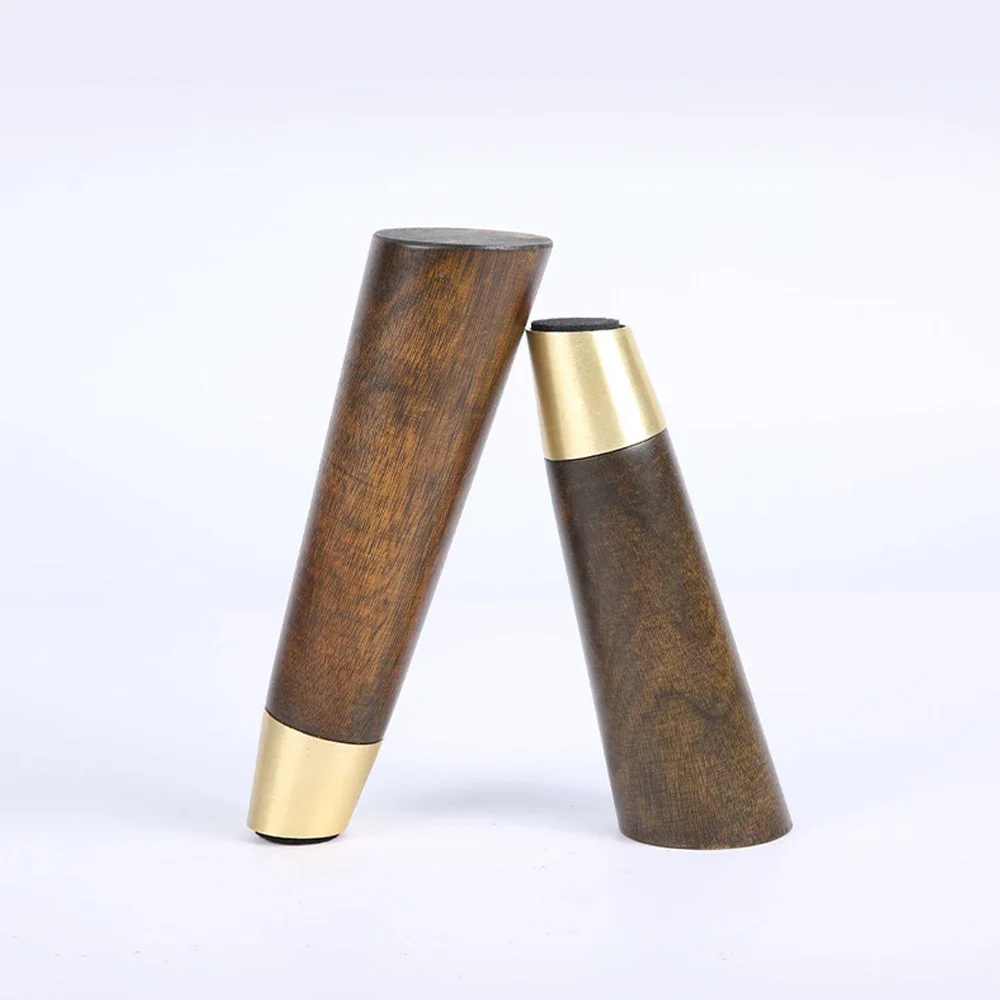 4pcs Wood Furniture Legs Feet with Mount Accessories As Replacement for Sofa Bed Couch Table Cabinets Wooden Legs