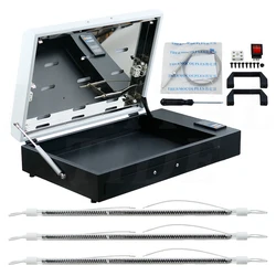 DTF Oven Curing Transfer Drawer Model Oven Heater Dryer A3/A4 with 4 Lamps 110V/220V PET Film Curing Device for T-Shirt Printing