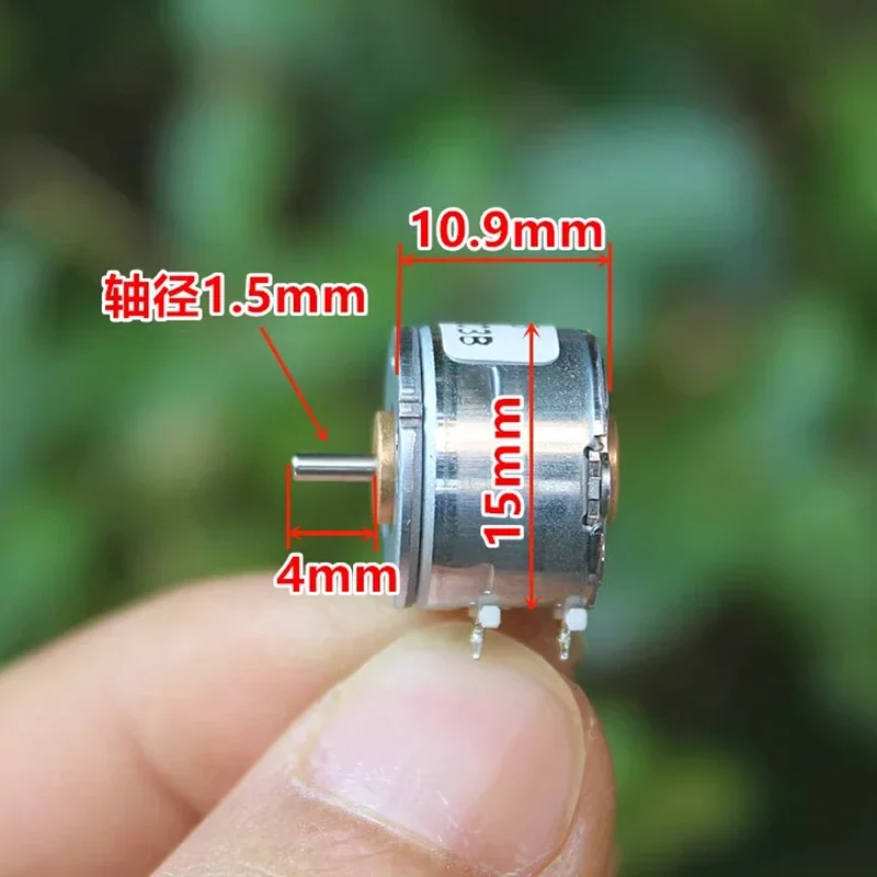 Nidec 15BY Mini 15mm Round Stepper Motor Micro 2-Phase 4-Wire Stepping Motor 18 Degree 1.5mm Shaft