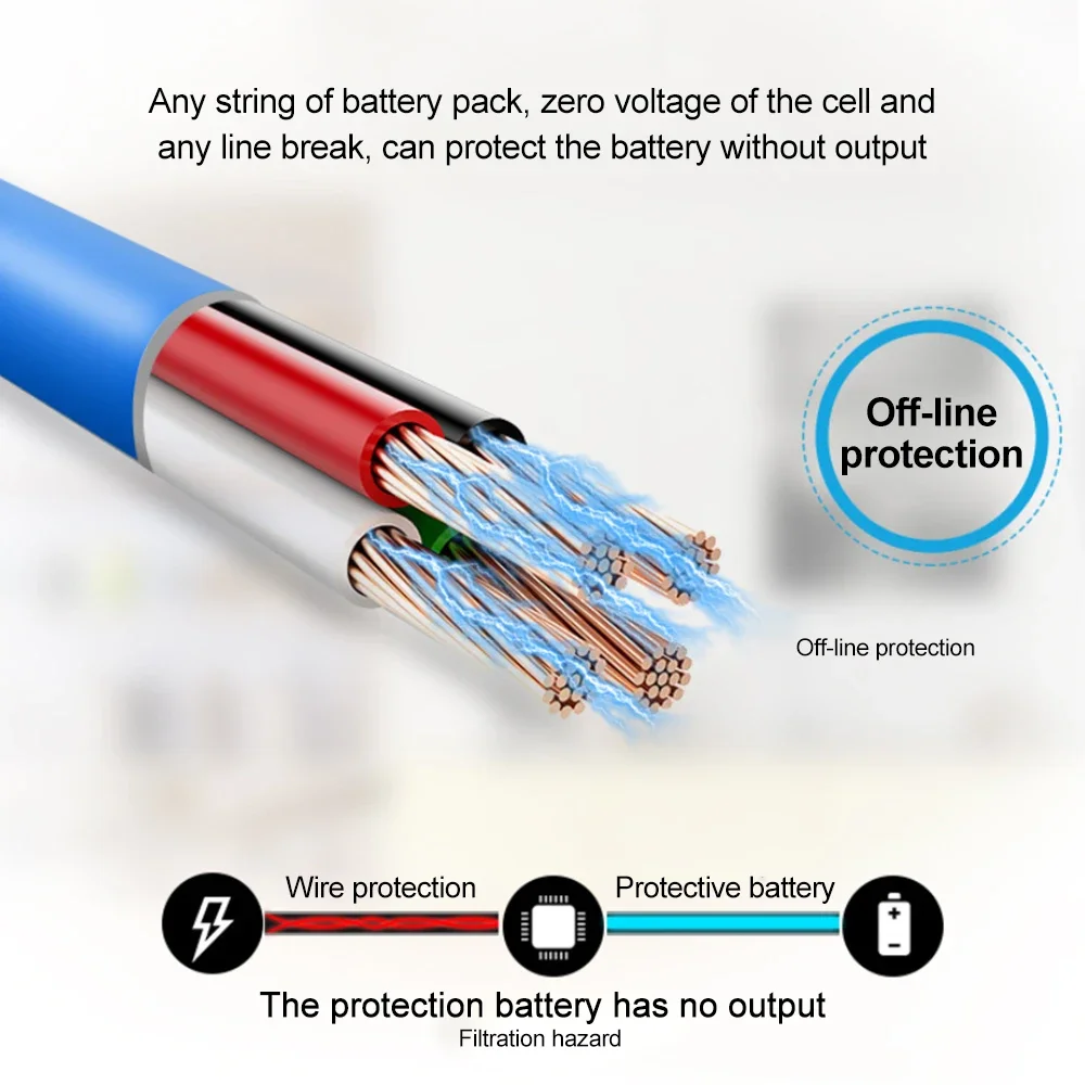 BMS 8S 24V 100A LiFePO4 Battery Balance Charge Board Equalizer NTC Temperature Protection Equalizador For Escooter/Ebike