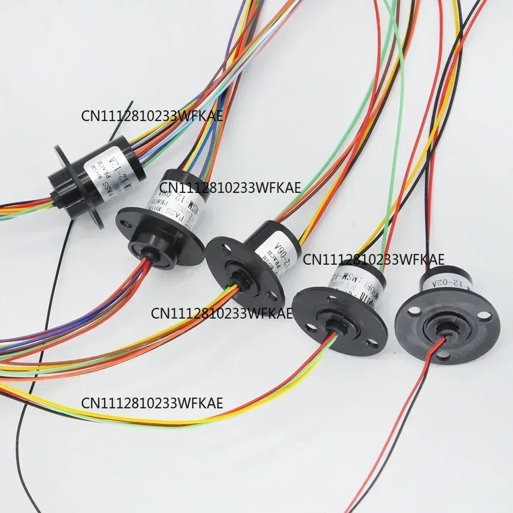 2/4//6/8/12/18 Channel Micro Rotate Slip Ring 2A Diameter 12.5mm For RC Excavator Model DIY PTZ Gimbal Electric Collector Rings