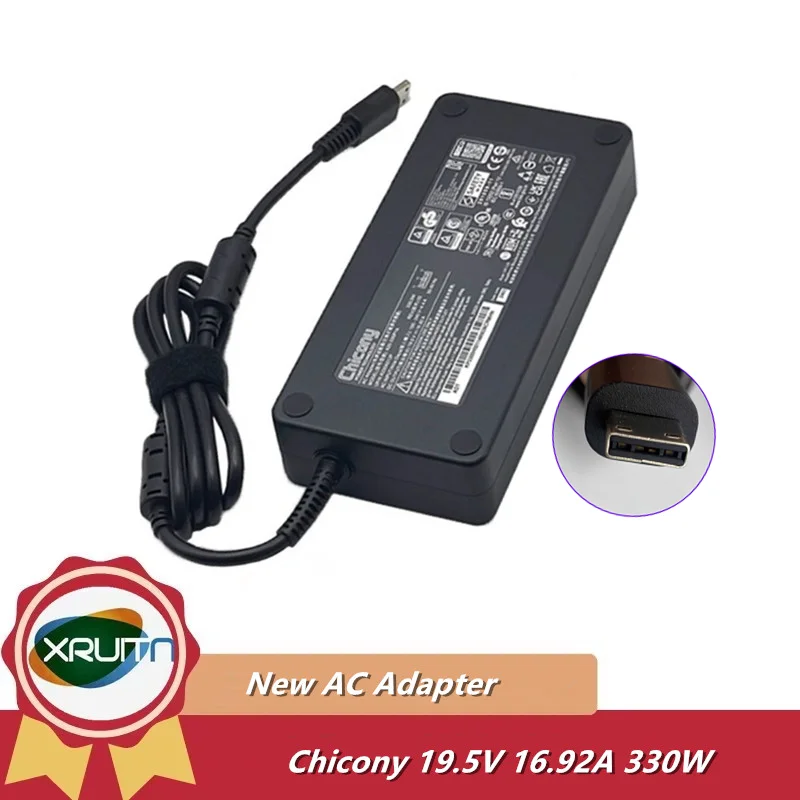 

Оригинальный адаптер переменного тока Chicony 19,5 В 16,92 А 16,9 А 330WA20-330P1A A330A018P A17-330P2A для зарядного устройства для ноутбука MSI GE76 GT77