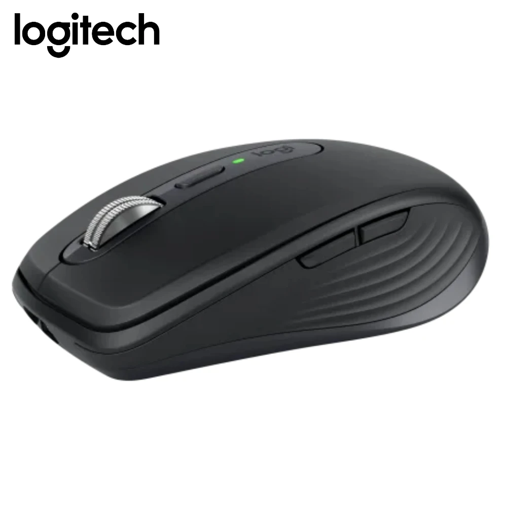 Logitech MX Anywhere 3S Mouse Nirkabel Sensor 8K DPI Klik Senyap Gulir Cepat Ringkas Portabel Hitam Putih Pink