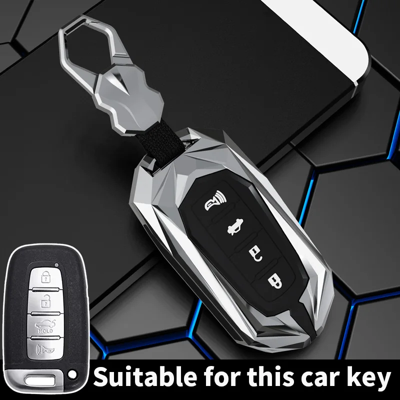 zinc alloy Car Key Case Cover For Hyundai IX35 Elantra Sonata 8 9 For Kia Sportage K5 K2 Sorento Optima Forte Shell Fob