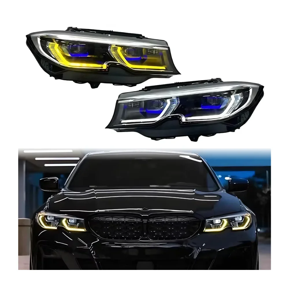 

3 Series G20 Headlight 2019-2022 Dual Color Dual-Color Version Yellow and White DRL Upgrade Head Lamp Projector for