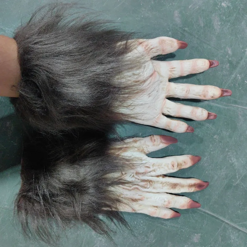 

Werewolf Claws Gorilla Zombie Monster Paws Hands Costume Party Decor Prank Tricks Adult Accessory Horror Costume Cosplay Props