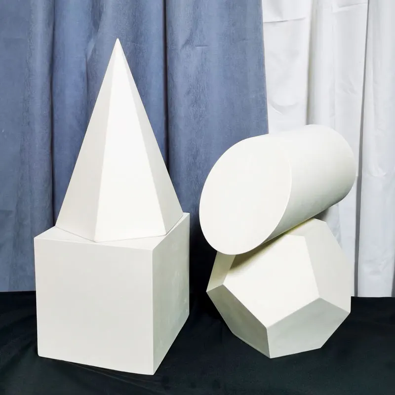 Plaster Geometry Mini Sculpture Ornament Sketching Materials Still Life Supplies Art Teaching Aids Geometry Model Plaster Statue