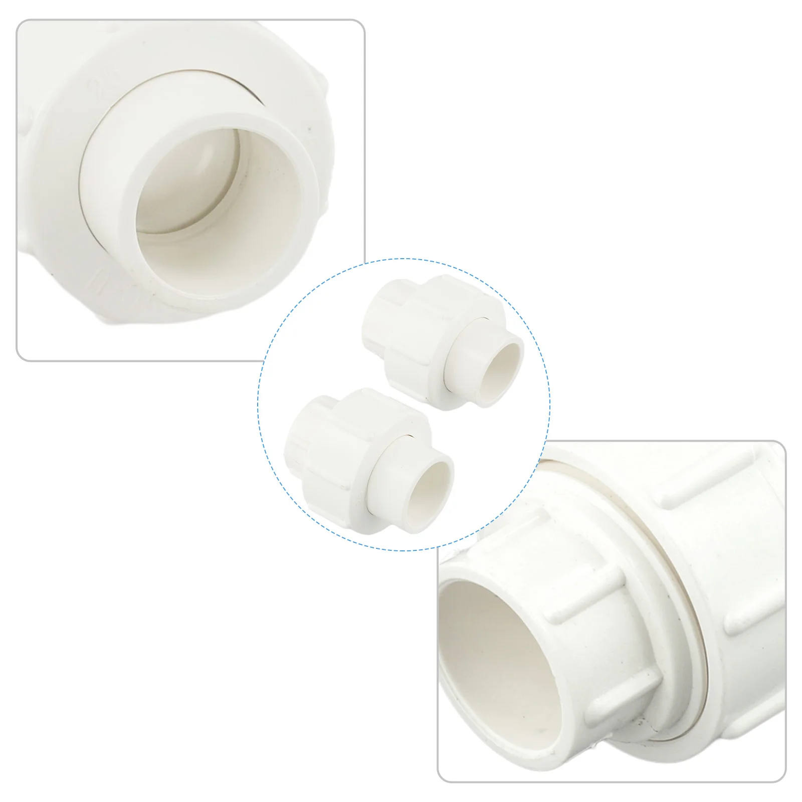 

2 шт. 25/32/40/50 мм новые соединители для труб из ПВХ, соединители для аквариума, водопроводная труба, равные фитинги, прямой разъем для орошения