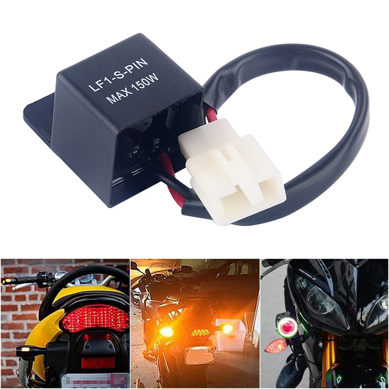 Motorcycles LED Turn Light Flasher Relay Turn Signal Rate Control Blinkrelais Turn Light Flasher Relay