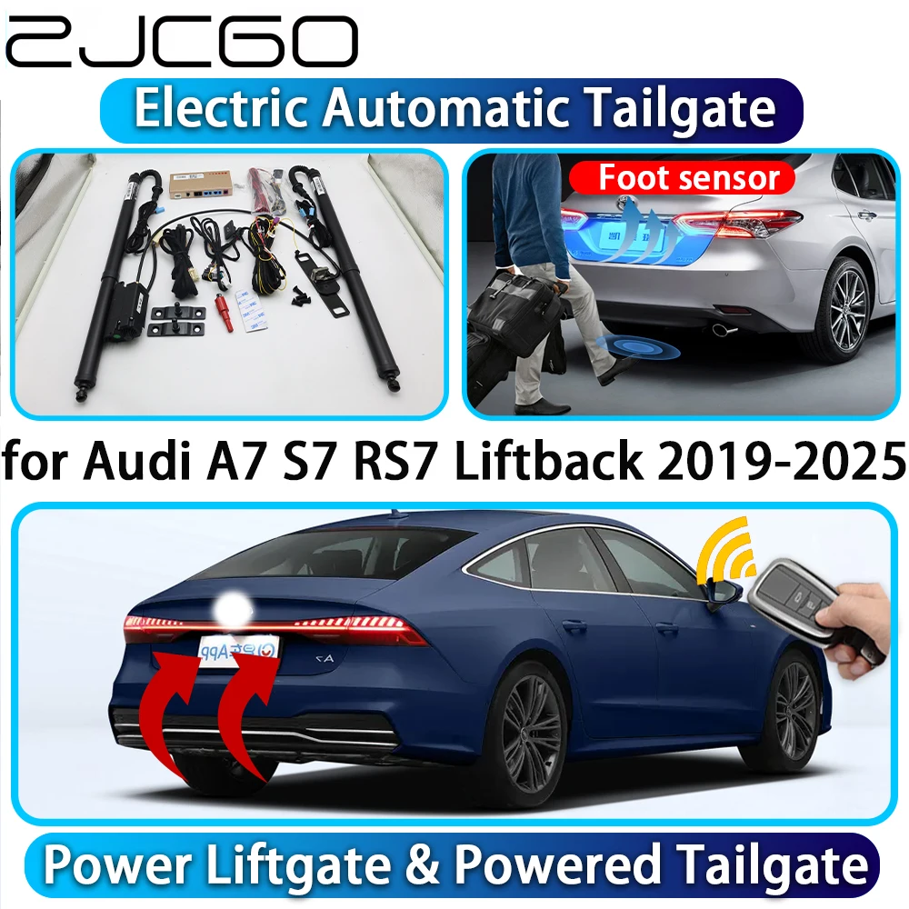 

ZJCGO for Audi A7 S7 RS7 Liftback 2019-2025 OEM Automatic Power Liftgate Powered Tailgate Intelligent System Car Trunk Lift Kit