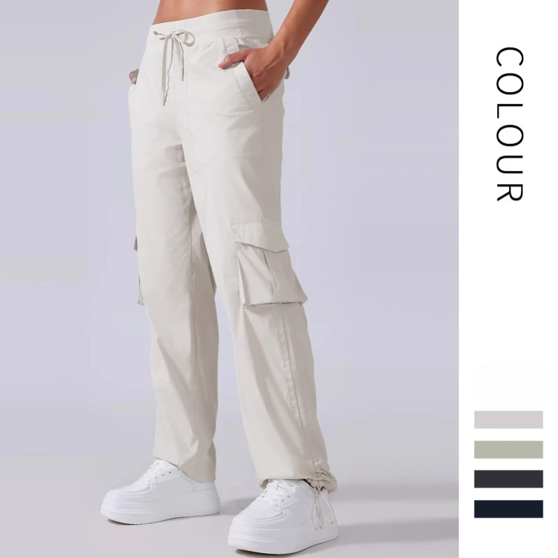 

Loose Work Pants Women Spring Summer Quick Dry Wide Leg Pants Outdoor Sports Running Casual Pants
