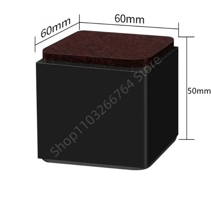 4 Stuks Zware Meubels Koolstofstaal Verhoogde Voet Pad Bed Fauteuil Tafel Voeten Slijtvaste Anti Slip Mat Koolstofstaal Riser