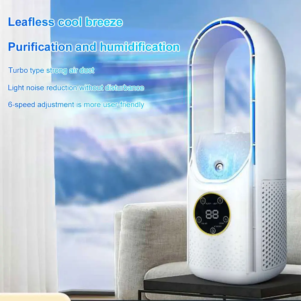 Desk Fan With 6 Spe… - image