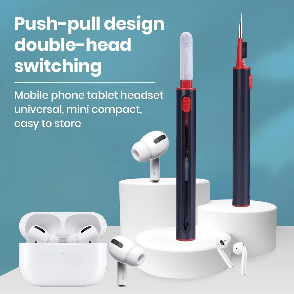 Bolígrafo de limpieza para Airpods Pro 3 2 1, limpiador de auriculares, estuche de carga, herramienta de limpieza de auriculares Bluetooth