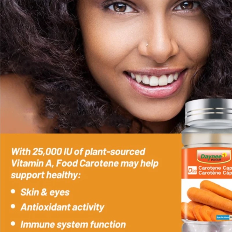 

Мягкие капсулы Carotenoid защищают видение, повышают иммунитет, поддерживают здоровье кожи, способствуют обновление клеток кожи и здоровое питание.