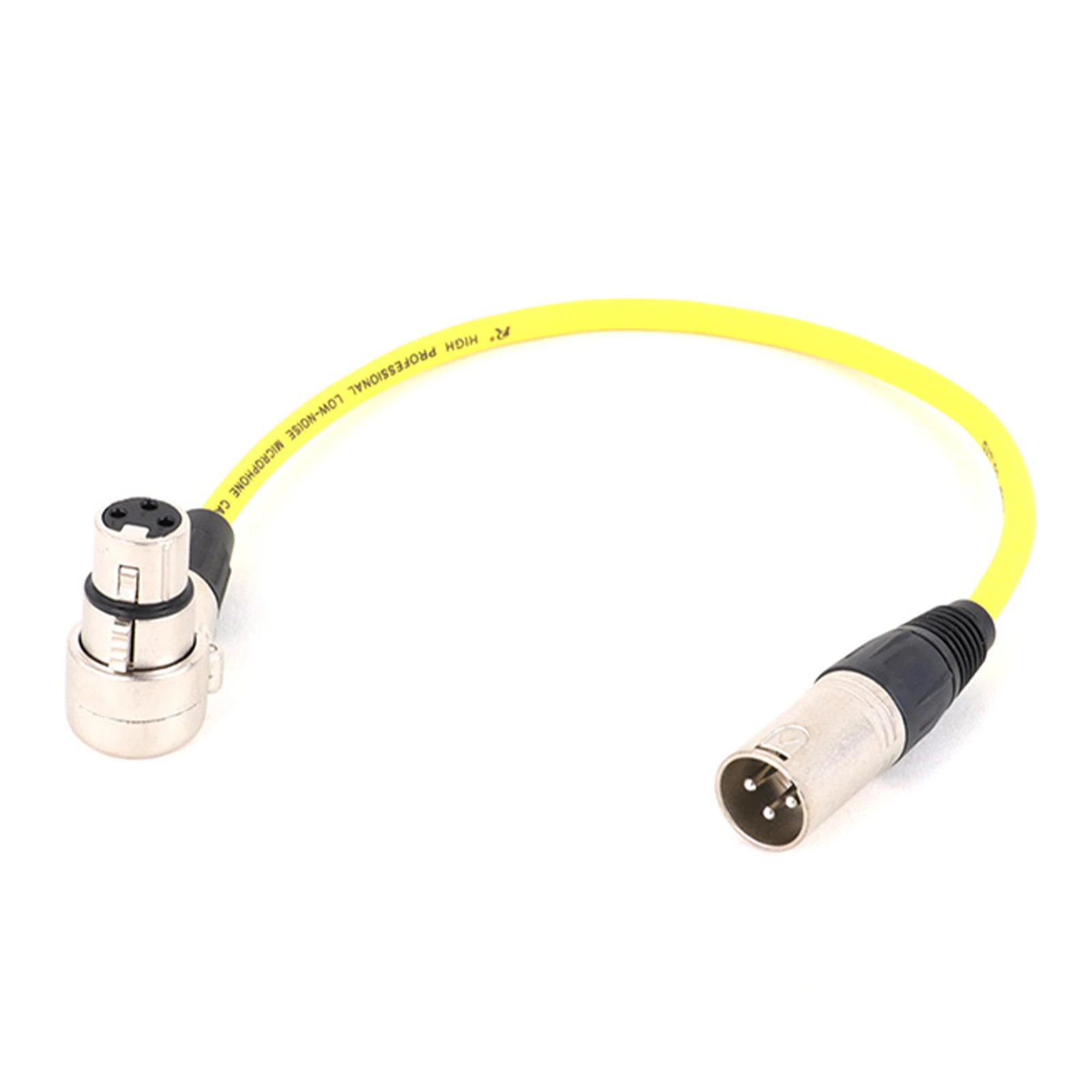 Прямоугольный разъем XLR к прямому разъему XLR, кабель-переходник XLR, 3-контактный разъем «мама» на 3-контактный разъем «папа» 0,3–15 м, 1 шт.