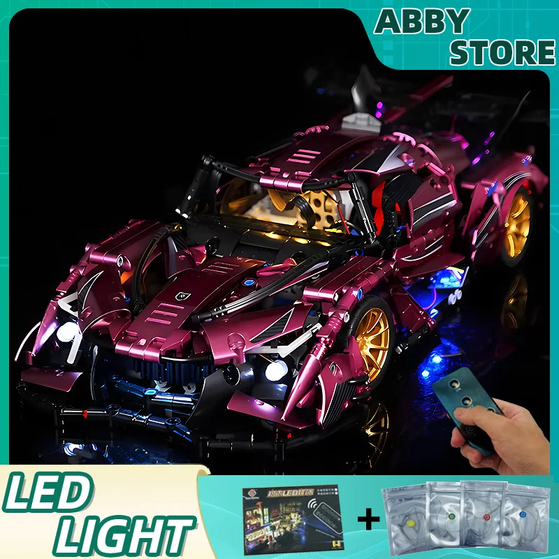 

DIY RC LED Light Kit For LEGO 49012 1:14 Speed Sports Car (Only LED Light,Without Blocks Model)