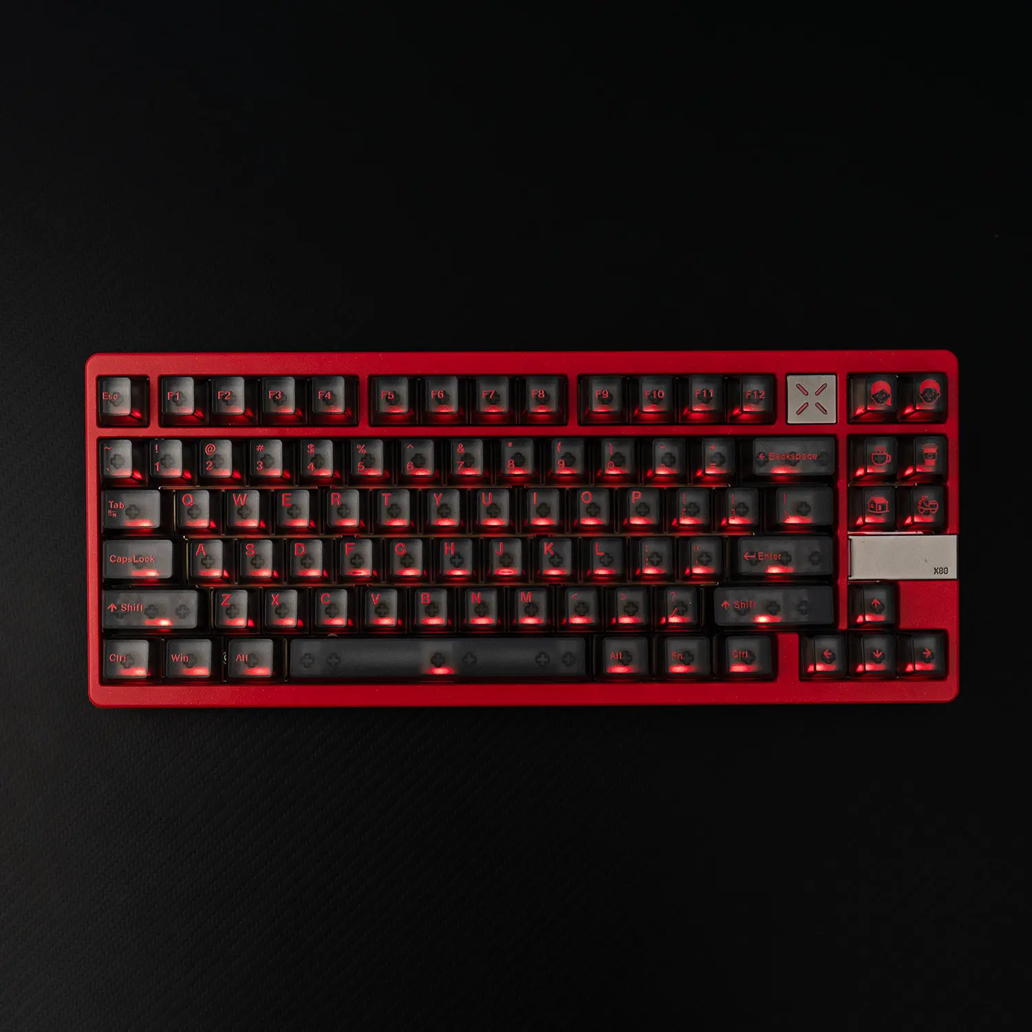 Mintcaps Morning C Evening A Fog Transparent UV Backlit Keycap Sets 120 Keys Cherry Profile Key Caps For MX Mechanical Keyboard