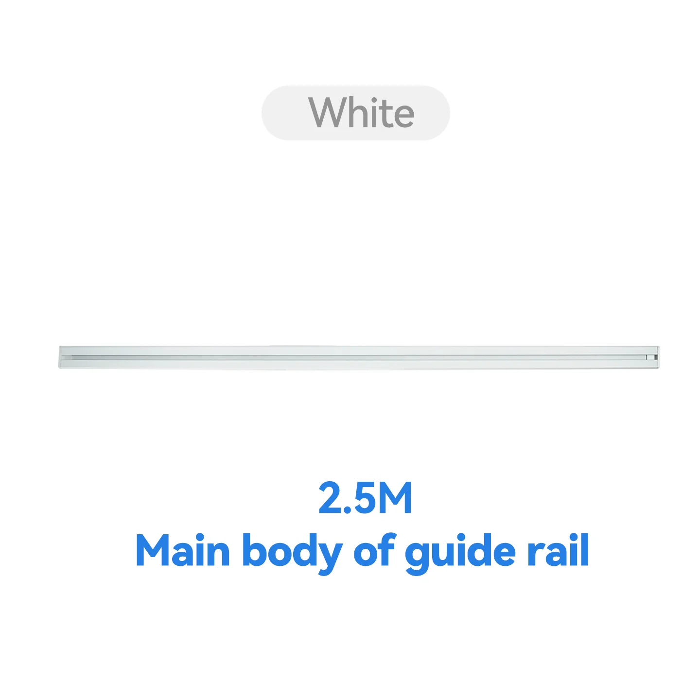 Colorful LCD ESL Electronic Price Label's Guide Rail 1.2m 2m 2.5m Black White LCD Price Tag Install Accessories For Supermarket