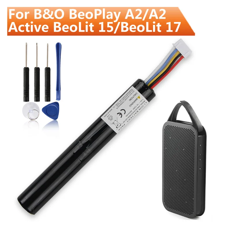 

Новый сменный аккумулятор для B&O BeoPlay A2/A2 Active BeoLit 15 BeoPlayBeoLit 17 J406 ICR18650NH-2S, аккумулятор для динамика 2600 мАч