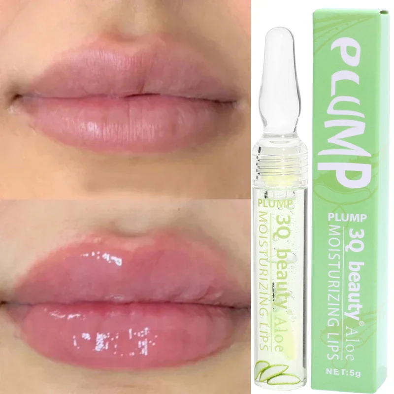 5ml Lip Plumping Volumising Makeup Transparent Moisturizing Repairing Reduce Lip Line Oil Brighten Enhance Lip Serum Cosmetics