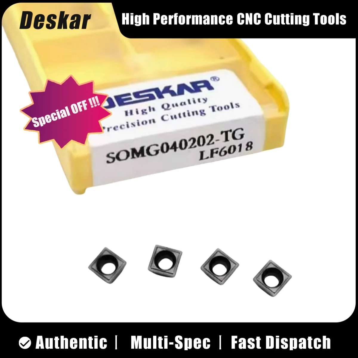 10 Uds Deskar 100% Original SOMG SOMG040202 SOMG04T3 06 -TG PD LF6018 TF618 LF6018S inserto de taladro en U