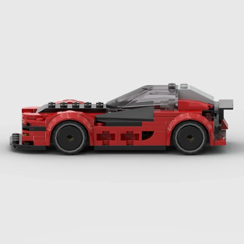 102PCS MOC Luxury Shooting Brake Building Blocks DIY Model Creative Car Assembly Toy Collectible Construction Set For Teens