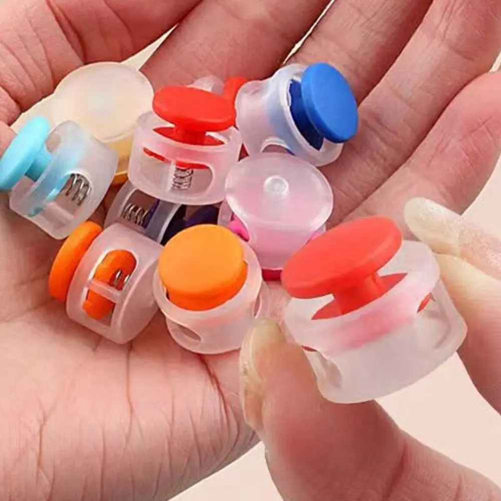 Adjustable Shoelaces Lock Device Shoelaces Spring Lock No Need To Tie Shoelace Spring Buckle Shoe Accessories Shoelace Clip