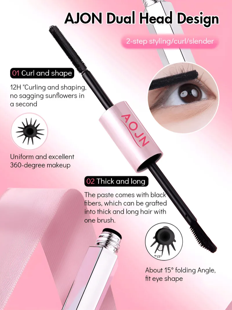 【ロングラッシュカーリング】バーベルデュアルマスカラ - スマッジボリュームウォータープルーフマスカラ スキニーマスカラ ダブルマスカラ / クリア