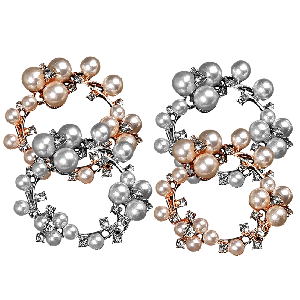 

2 Pairs Heels Buckles Clips For Brides Rhinestone Clips Decorative Bridal Shoe Jewelry Heel Embellishments Shoe Bling