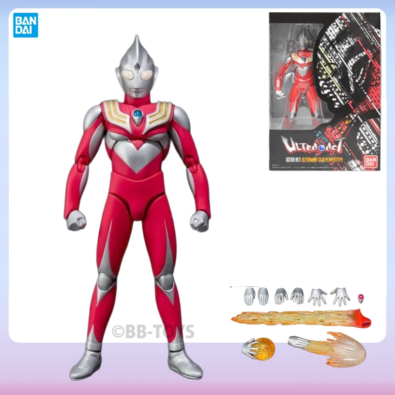 

In Stock Bandai Ultra-ACT Ultraman Series Tiga Power Movable Anime Action Figure Collectible Original Box Finished Toys Hobby