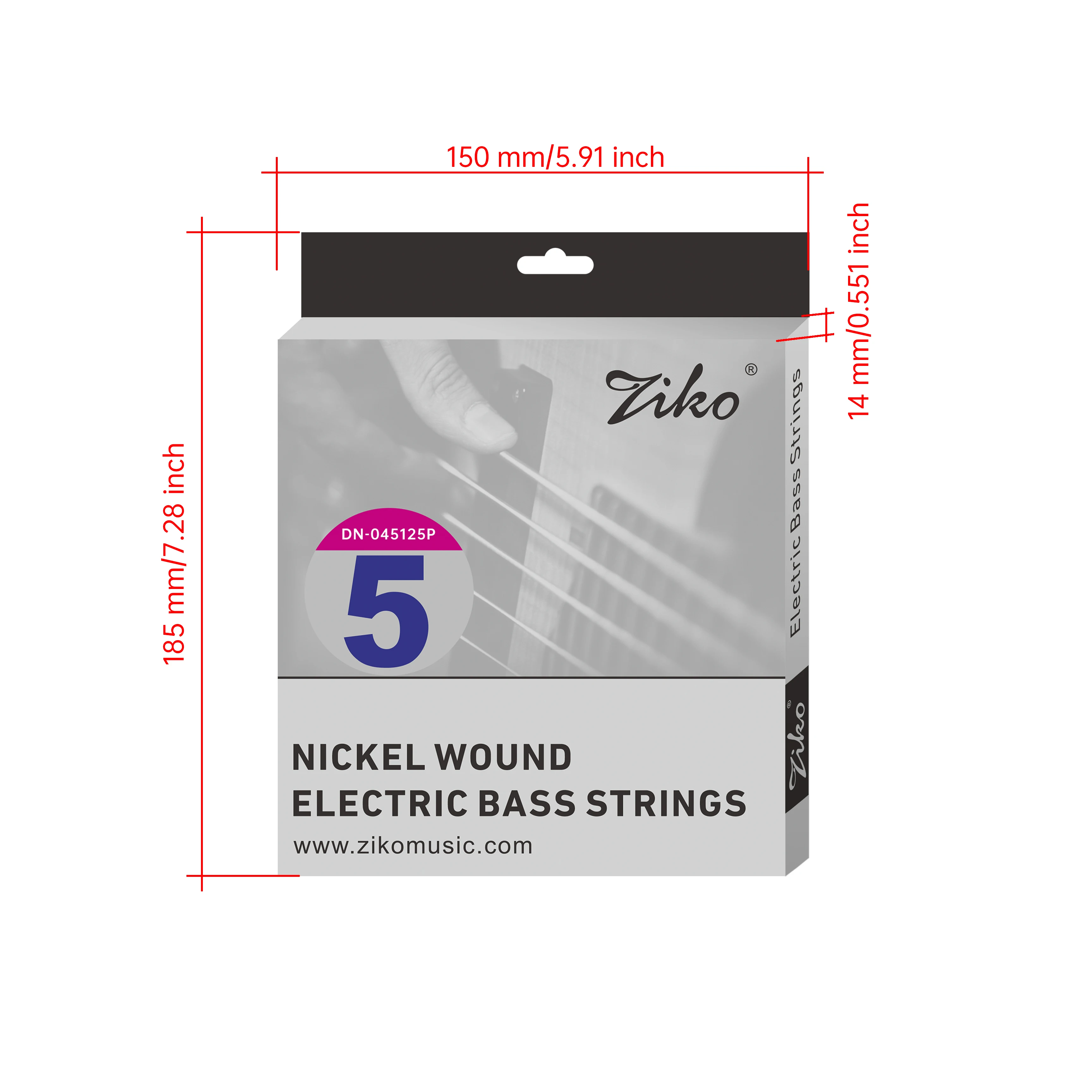 ZIKO 4-Saiten 5-Saiten 6-Saiten E-Bass-Saiten Superleicht Langlebig Großhandel Musikinstrumente Zubehör – Detail 10