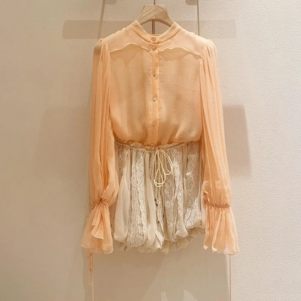 

Korean chic versatile loose fashionable fashion high-end super good-looking small man fried street age-reducing orange shirt