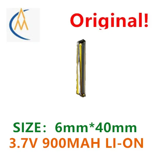 

Цилиндрическая полимерная аккумуляторная батарея высокой емкости 3,7 В Bluetooth 60400 900 мАч с защитной платой, прочная