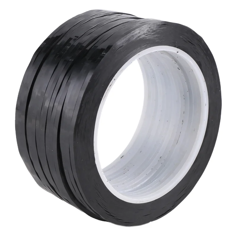 EDT-16 個ホワイトボードグラフィックチャートテープ、ドライイレースボードアートテープ、薄い黒グリッドグラフィックテープ、3 ミリメートル幅、光沢のある黒