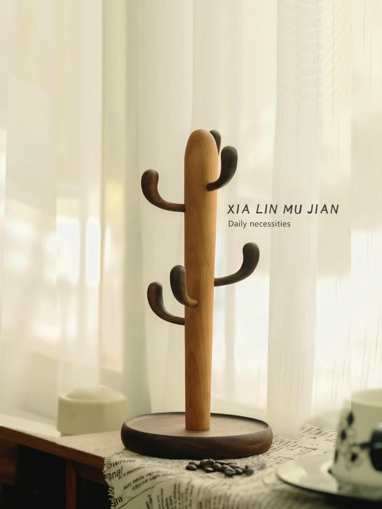 

Деревянная подставка для чашек: креативное и стильное решение для хранения кофейных чашек и стаканов для воды на рабочем столе.