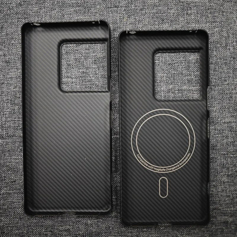 Carbon Fiber Magnetic Case For Sony Xperia 1 VIII for Magsafe Shockproof Aramid Fiber Back Cover for Sony Xperia 1 VIII Cover view 4