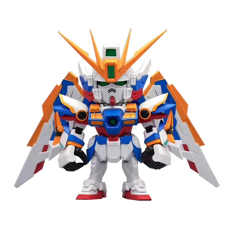 Bandai original brinquedo de doces gundam anime qmsv-mini ew figura de ação brinquedos para meninos meninas crianças presente modelo colecionável ornamentos