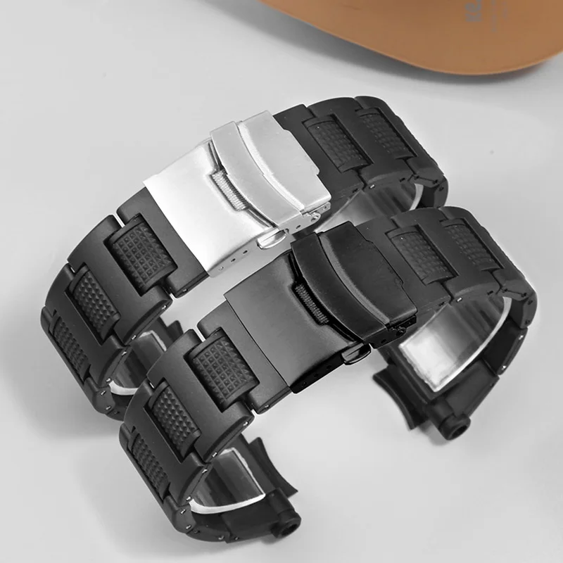 

For Casio G-Shock Strap Series GW-A1100 A1000 GW-4000 GA1000 GA-1000 1100 Plastic Steel Bracelet High Quality Male Watchband16mm