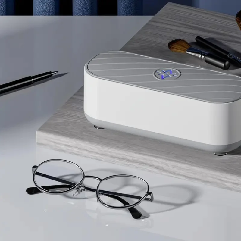45kHz Ultrasonic Jewelry Cleaner for Rings, Earrings, Necklaces, Watches - Compact, Safe, Quick Cleaning with Temperature Contro